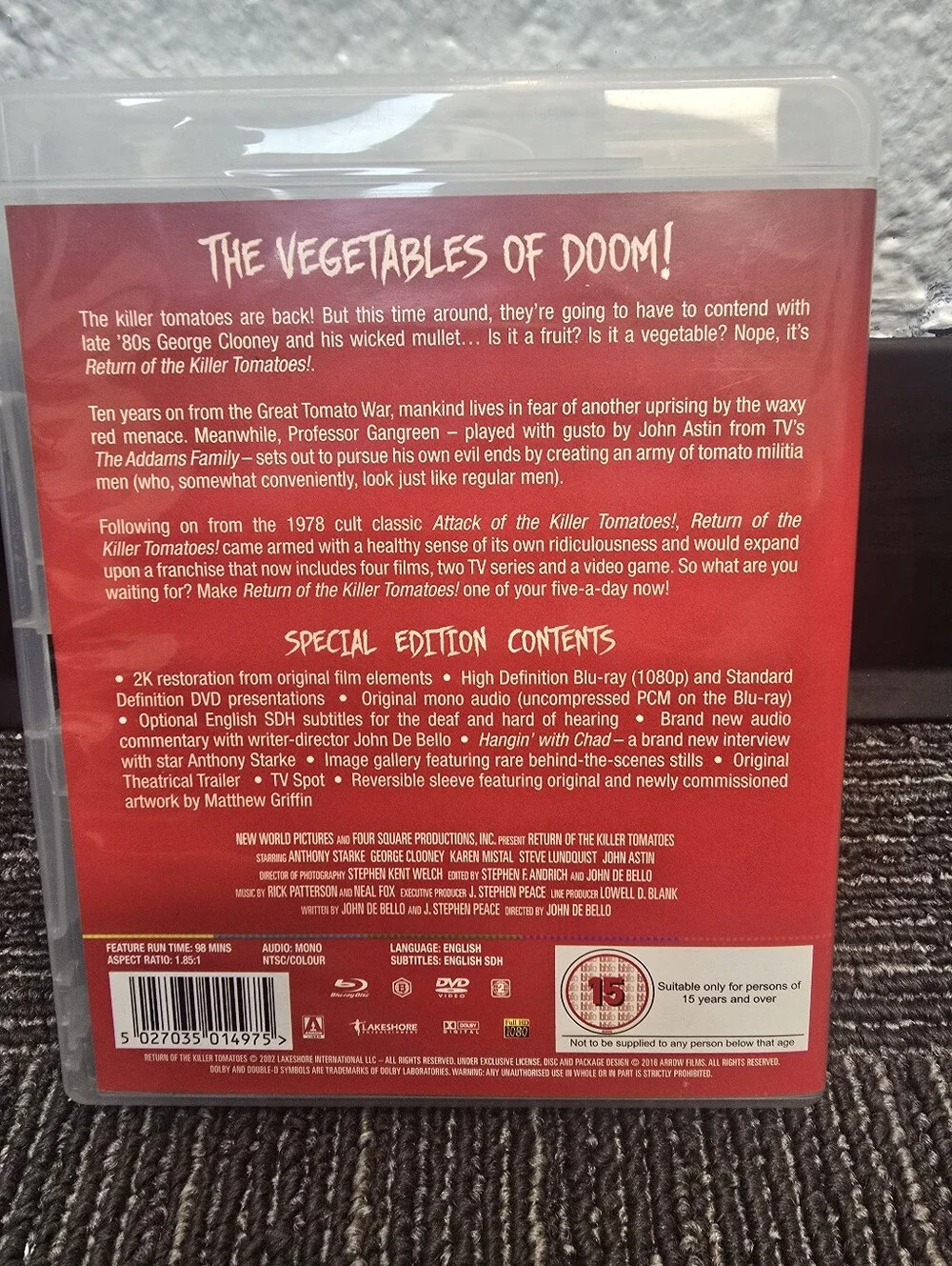 Return of the Killer Tomatoes Blu-ray - Red Edition